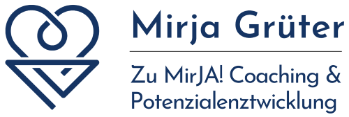 Logo von Mirja Grüter. Herzgrafik.
